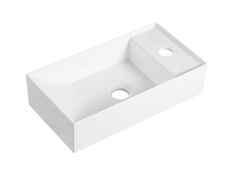 Ins-Style Countertop Basin [Meibainian] Nordic Small-Space Countertop Basin - Compact Square Basin - Multi-Color 5