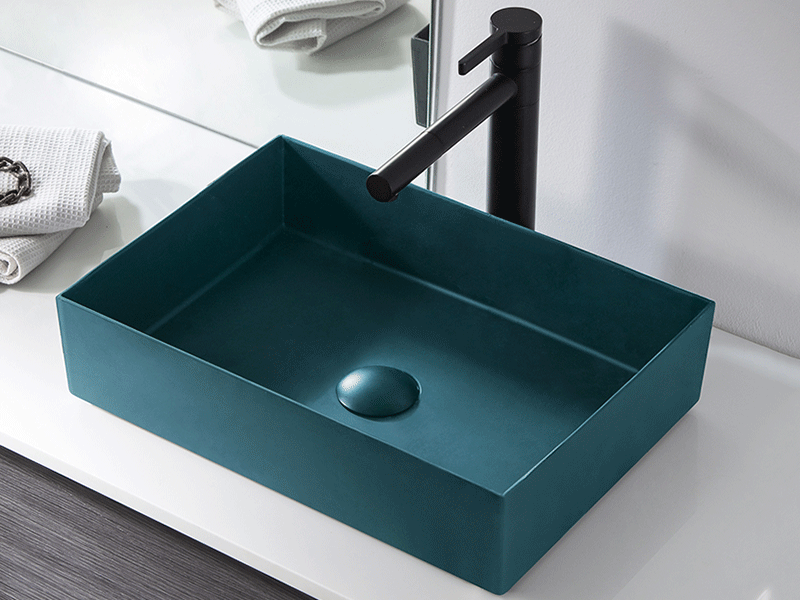 Ins-Style Countertop Basin [Meibainian] Black Countertop Basin - Home Bathroom Basin - Multi-Color Single Basin 3