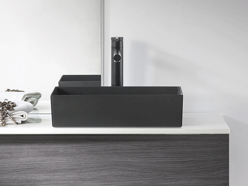 Ins-Style Countertop Basin [Meibainian] Black Countertop Basin - Home Bathroom Basin - Multi-Color Single Basin