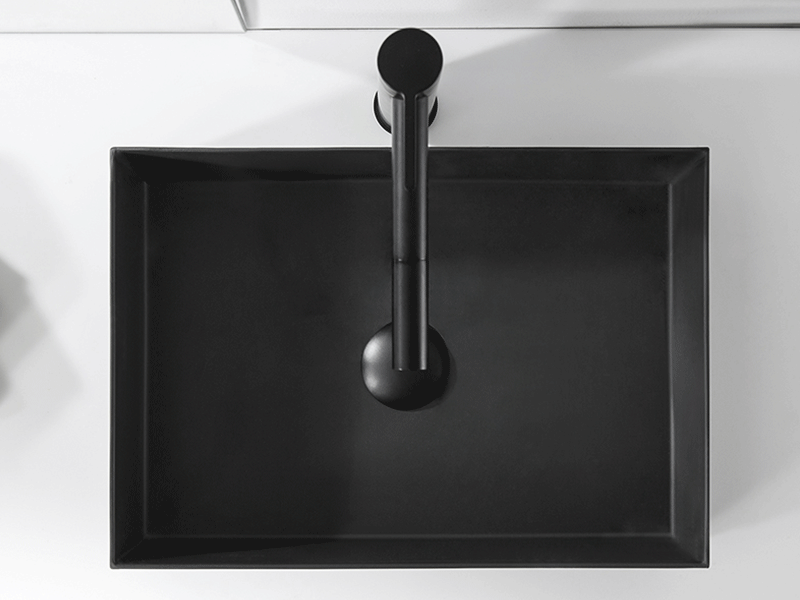 Ins-Style Countertop Basin [Meibainian] Black Countertop Basin - Home Bathroom Basin - Multi-Color Single Basin 4