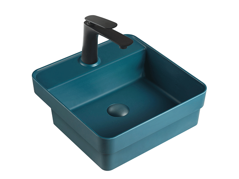Ins-Style Countertop Basin [Meibainian] Nordic Semi-Recessed Basin - Multi-Color Single Basin 5
