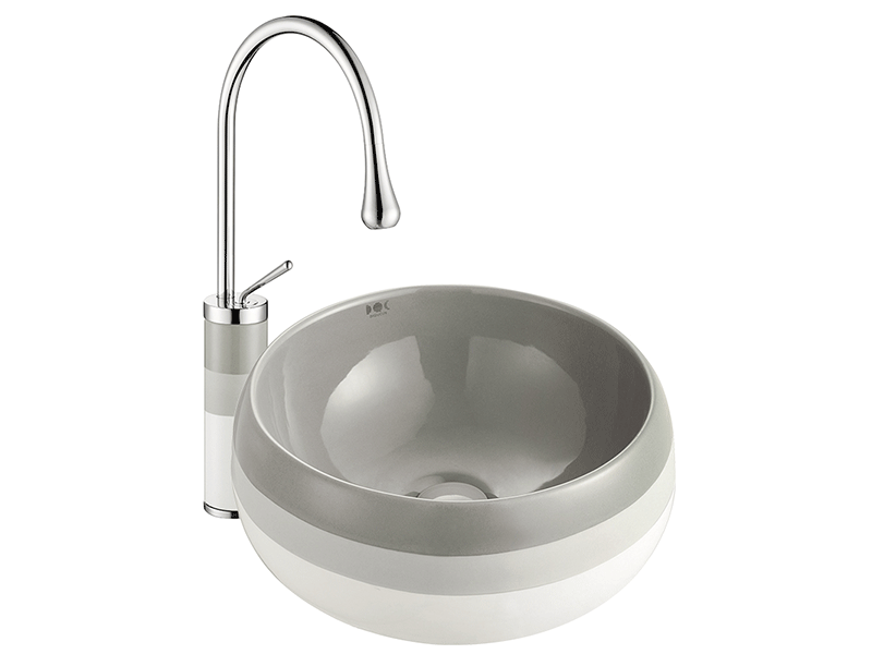 Ins-Style Countertop Basin [Meibainian] Nordic Ceramic Round Art Countertop Basin - Multi-Color Single Basin 5