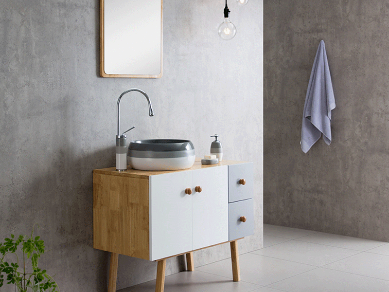 Ins-Style Countertop Basin [Meibainian] Nordic Ceramic Round Art Countertop Basin - Multi-Color Single Basin 3