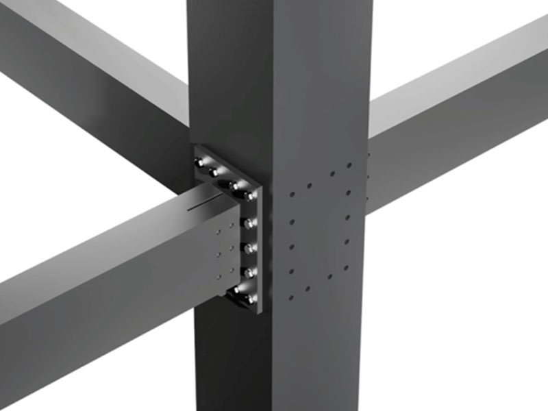 AkoeTech Prefab Building - [Steel Support] Accessories - Support System / Built-In Node / One-Way High-Strength Bolt