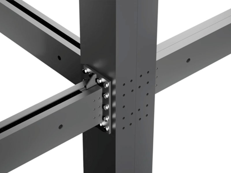 AkoeTech Prefab Building - [Steel Support] Accessories - Support System / Built-In Node / One-Way High-Strength Bolt 3