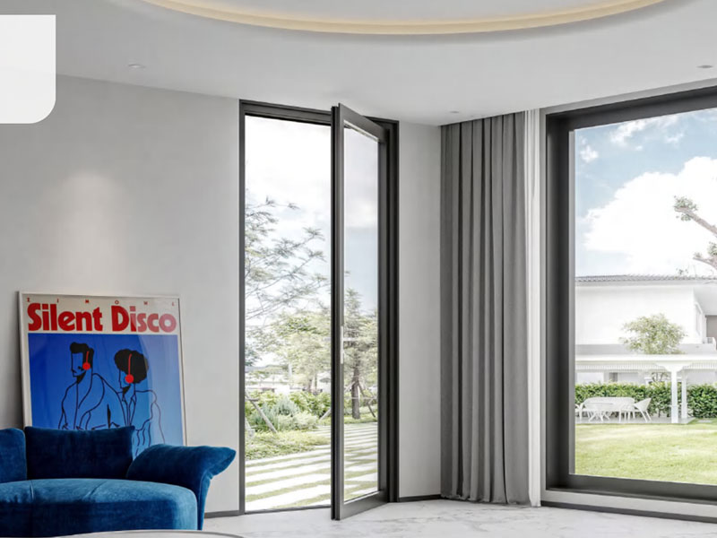 AkoeTech Prefab Building - [Doors & Windows] Aluminum Casement Door 2