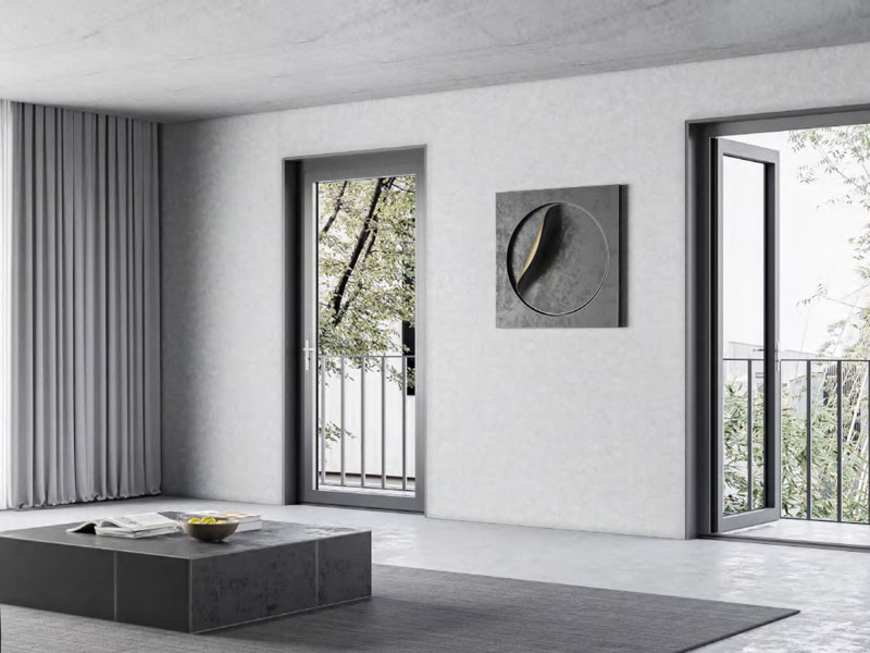 AkoeTech Prefab Building - [Doors & Windows] Aluminum Casement Door