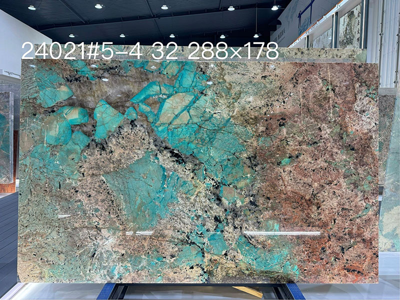 Panlong Stone - Natural Marble Luxury Series Amazon Green (ordered by actual slab size; sold at slab size if under one slab) 5