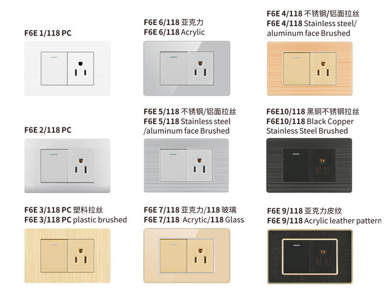 Panda Home Renovation Custom Switch & Socket - CE-Certified Italy / Europe Switch & Socket (Set of 87)